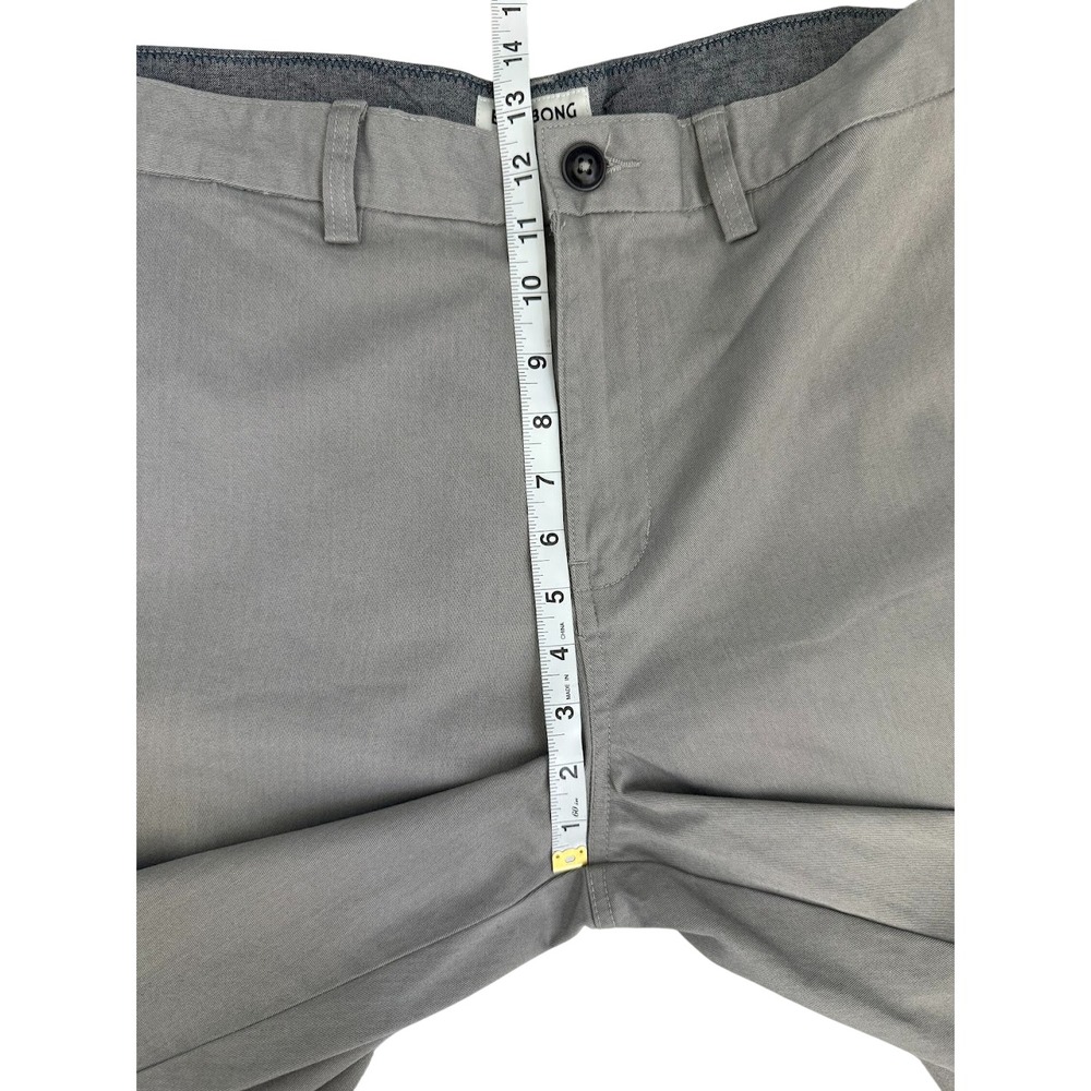 Billabong Mens Gray Chino Shorts Size 38 Flat Front Casual Skate Summer Shorts - Picture 8 of 10